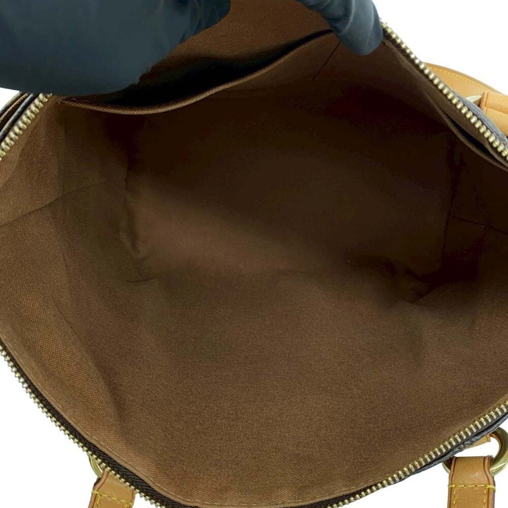 LOUIS VUITTON Authentic Brown Monogram Leather Shoulder Bag - Picture 9 of 10